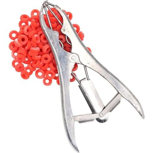 1set Castrate Emasculate Plier Tail Cut Pig Sheep Goat Lamb Forcep Clamp Cutter Cutting Device Castration Veterinary Equipment