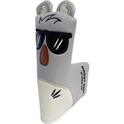 Golf Club Headcovers 1Pcs Blade Putter Sunglasses Koala Waterproof PU Leather