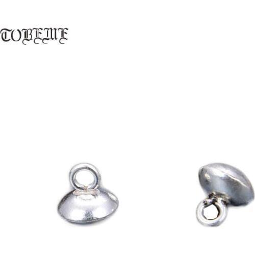 100% 925 silver jewelry beads Thailand silver Beads jewelry findings Vintage Silver Jewelry End Beads DIY Bracelet