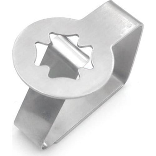 6pcs Tablecloth Clips Stainless Steel Tablecloth Clamp Thickened Table Cover Clips SCVD889