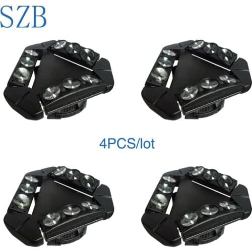 9 Eyes Pixel 9x10W RGBW 4 in1 LED DMX Spider Effect Light for DJ DISCO Nightclub Party Light 4pcs/lot/SZB-MH140