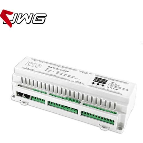 BC-640-DIN 40CH DIN Rail High Power Multifunction RGBW DMX512 Constant Voltage Decoder