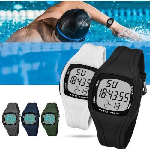 Waterproof Men Boys Watch Casual Square Dial Stopwatch Alarm Clock Sports Wrist Watch montre homme часы мужские наручные