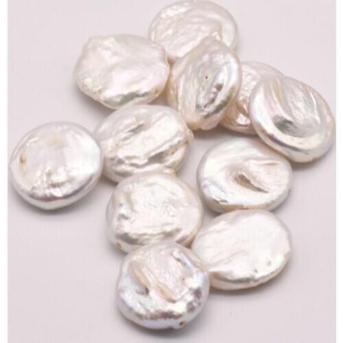 2 Pcs/Lot 16mm*15mm Pure Natural Baroque Pearl Jewelry Components Pearl Earrings Accessories Craft Supplies Jewelry JA0026