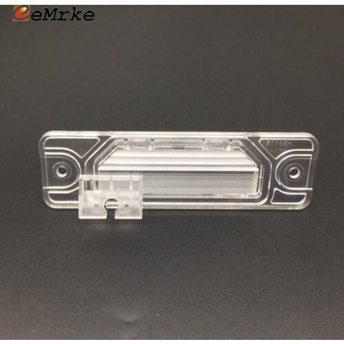 EEMRKE DIY Car Camera Bracket License Number Plate Lights Housing for Renault Koleos 2008-2016