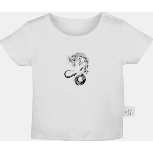 Chinese Dragon Totem Halloween Party Spider Web Design Newborn Baby T-shirts Toddler Graphic Solid Color Short Sleeve Tee Tops