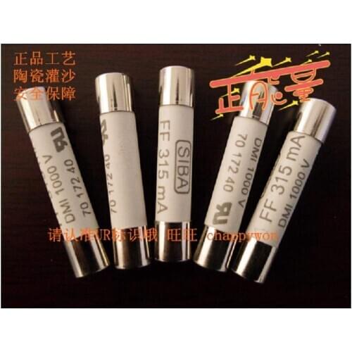 High voltage fuse body Germany import multimeter fuse tube 630 1000 v fuse