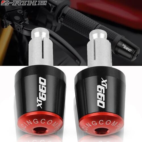 22mm Motorcycle Handlebars Grips Ends Bar Ends Handlebars Caps For Yamaha XT660 X XT660X 2004-2017 2005 2006 2007 2008 2009 2010