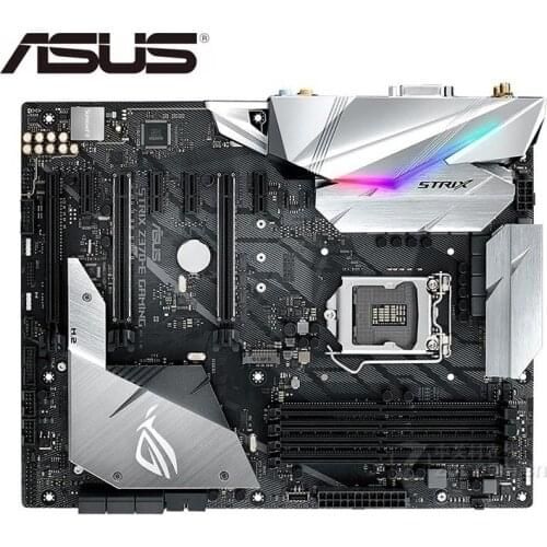 Original motherboard for ASUS ROG STRIX Z370-E GAMING LGA 1151 DDR4 USB3.0 USB3.1 M.2 64GB Z370 USED Desktop motherboard