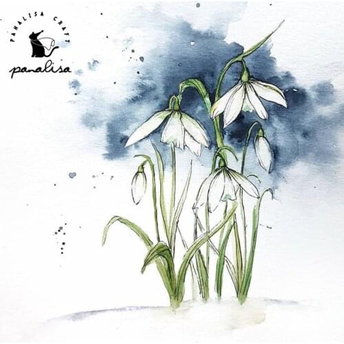 PanalisaCraft Garden Flower Transparent clear stamp for DIY Scrapbooking/Card Making/Kids Christmas Fun Decoration Supplies