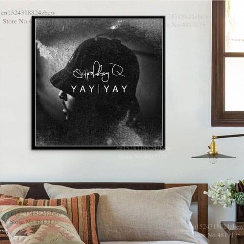 ScHoolboy Q Poster Rapper Singer Music Album Blank Face LP Oxymoron Yay Yay Canvas Painting Wall Art Poster and Print Home Decor