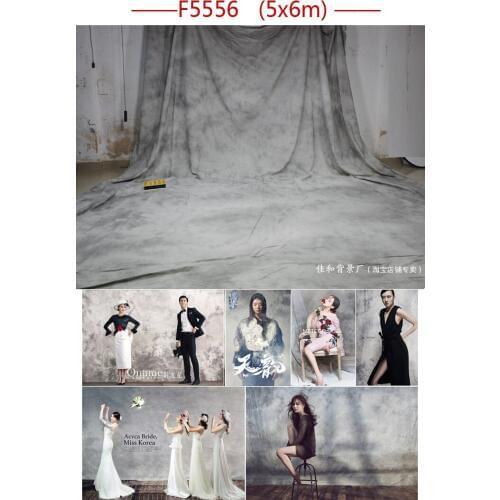 Professional 5x6m Hand Painted Tye-Die Muslin custom backdrops wedding family photography backgrounds for photo studio F5556