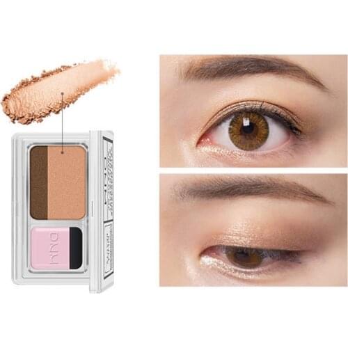 Plain Lazy Eye Shadow Seal Eye Shadow Gradient Elastic Eye Matt Shadow With Brush Beginner SweatProof And Waterproof