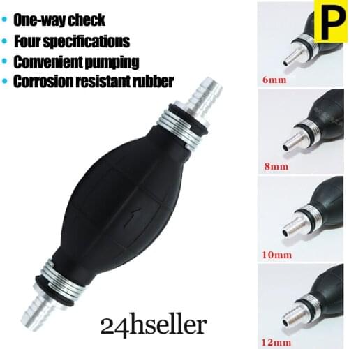 6mm/8mm/10mm/12mm hand oil pump line rubber aluminum powder hand oil foam diesel transfer car and ship outboard gasoline