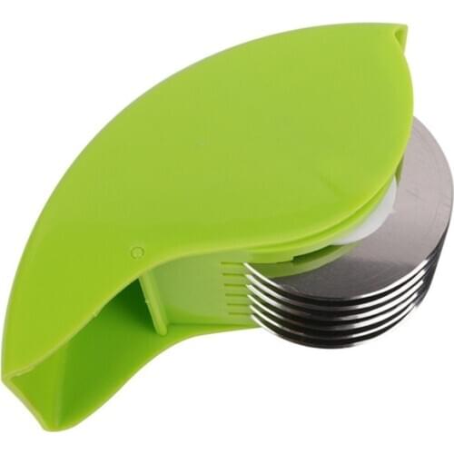 Herb Rolling Roll rollers Mincer Herbal Manual hand Scallion cut Cutter Slicers 6 Stainless Steel Blade Kitchen vegetable chop