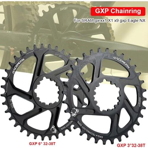 Bike Chainring Direct Mount Single Speed 3mm/6mm Offset 32T/34T/36T/38T Bicycle Chain Ring for Sram 11/12S NX XX XO GX GXP11
