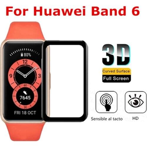 3D Protective film for Huawei Band 6 Full Curved Edge Screen Protector for huawei band6 band 6 soft protective glass film