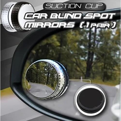 360 Degree HD Blind Spot Mirror Adjustable Car Rearview Convex Mirror for Car Reverse Wide Angle Vehicle Parking Rim Mirrors