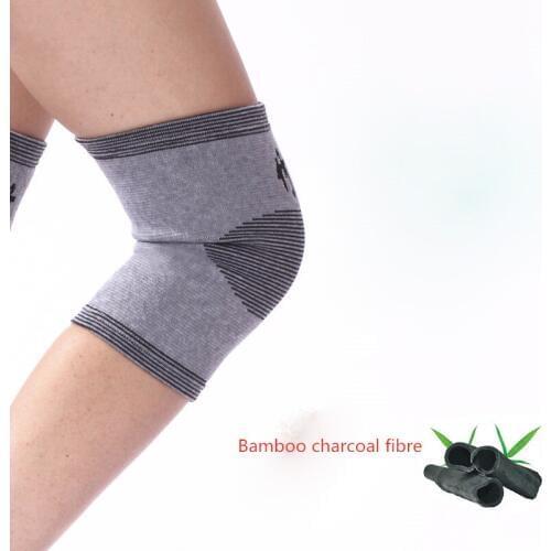 1pair Bamboo Charcoal Knee Pads Sport Warm Breathable Elastic Kneepads Protector Arthritis Care Leg Support