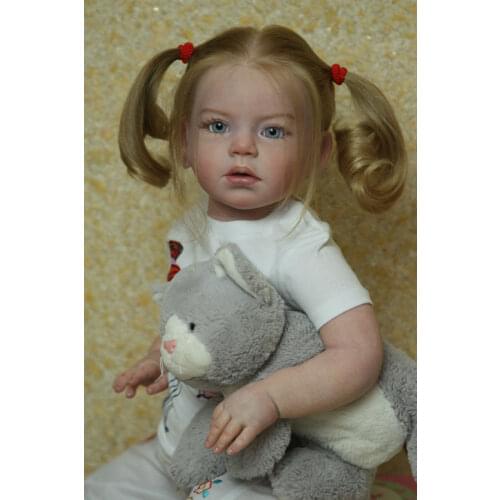 NPK 25inch ISABELLA Reborn Doll Kit Toddler Princess Girl Soft Touch Unfinished Doll Parts