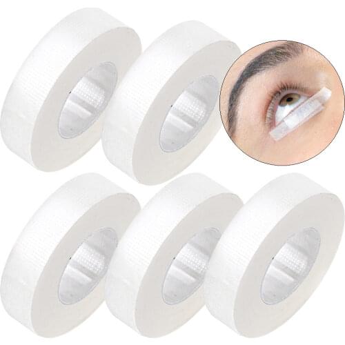 5Pcs Eyelash Extension Adhesive Tape Micropore Medical Eye Makeup Tapes False Lashes Grafting Patch Pads Lint Free Cosmetic Tool