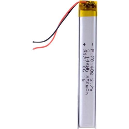 701488 850mAh Polymer Lithium Ion Battery Beauty Instrument, Electric Toy Vibrator Fingerprint Lock Electronic