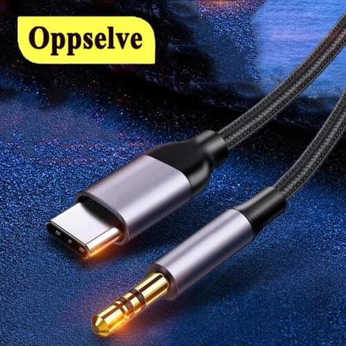 Oppselve USB C to 3.5mm AUX Headphones For Xiaomi Mi 11 10 SE Oneplus Type C 3.5 Jack Adapter For Huawei P40 Mate 30 Audio Cable