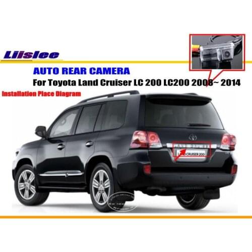 Car Rear view Camera For Toyota Land Cruiser LC 200 LC200 (No Spare Wheel on back door) Rear View Back Up Park NTST PAL