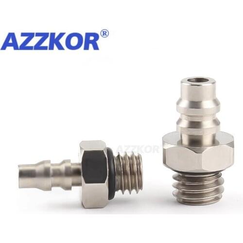 AZZKOR 5PCS M3 M4 M5 M6 1/8" BSP Male Thread Mini Tube Hose Barb Pneumatic Air Pipe Fitting Connector Adapter Pneumatic Parts