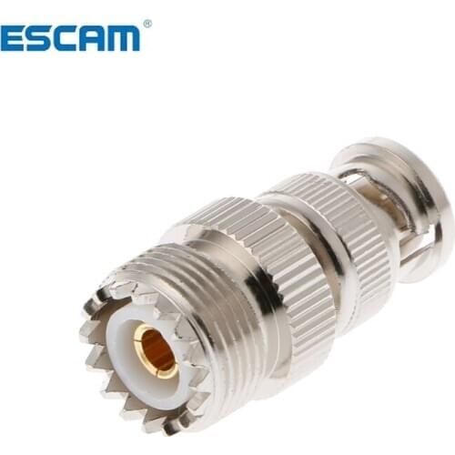 BNC Male Plug To UHF SO239 PL-259 Female Jack RF Coaxial Adapter Cable Connector