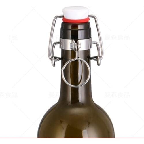 Swing Top Brewing Bottle with Stopper for Beverages, Oil, Vinegar, Kombucha, Beer, Water, Kefir – Airtight Lid & Leak Proof Cap