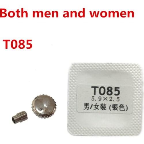 Watch head accessories T085 head all steel men and women pull the crown time button