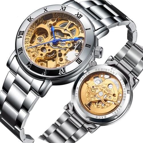 Relogio Feminino IK COLOURING Watches for Women Ladies Automatic Skeleton Wrist Watch Luxury Brand Waterproof Mechanical Watches