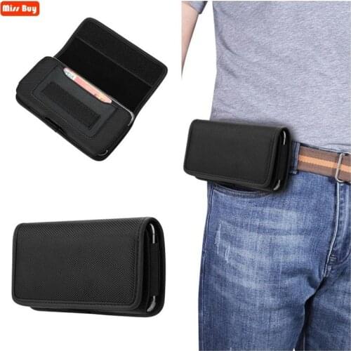 Universal Oxford Cloth with Card Phone Bag for Samsung galaxy A12 A22 A32 A42 A52 A72 A82 5G A02S A03S Waist Belt Case Holster