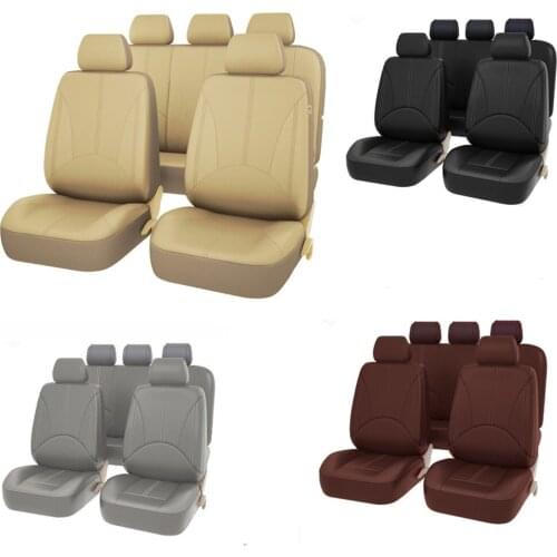 5 Seats PU Leather Car Seat Covers For Mercedes Benz GLS Class SLC SLK X Class A AMG C63 AMG Viano Automobile Seat Cushion Cover