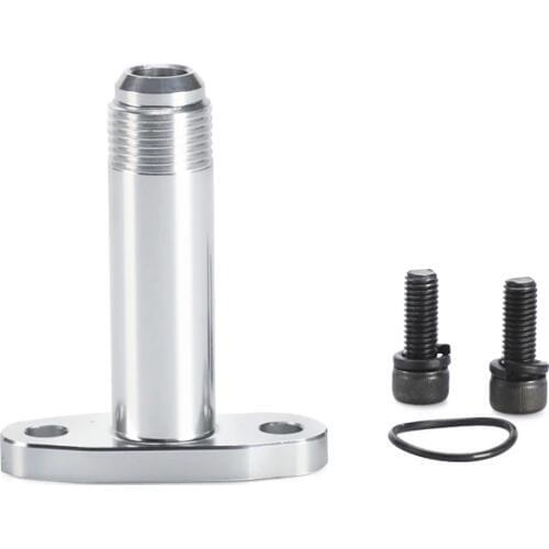 Turbo Oil Drain Return Flange Adapter AN10 Extended CNC Process leakproof for T3 T4 GT28 GT30 GT35 T25 YC101456