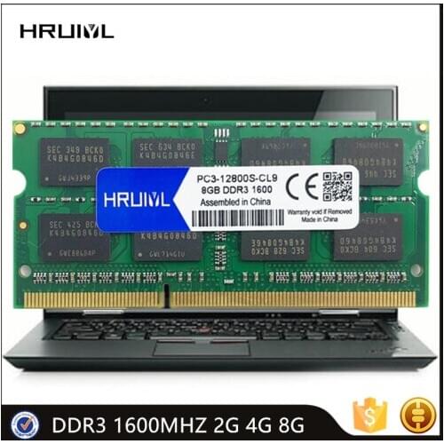 HRUIYL Laptop RAM DDR3 1600MHZ 2G 4G 8G Memoria Sdram PC3-12800S 1.5V 240 Pin High Performance Notebook Memory Original Chip