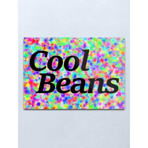 Cool beans Metal Print Tin Sign Vintage Metal Wall Sign Plaque Retro Garage Shed Car
