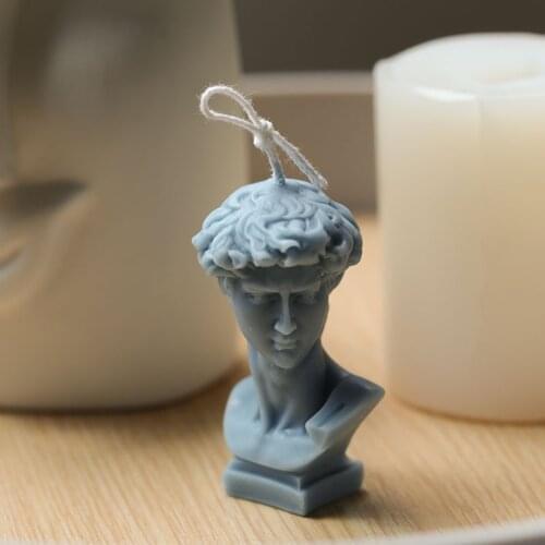 Creative Silicone Gypsum Portrait Candle Mold Head Candle DIY Making Tools Set Mould Home Resin Decoration