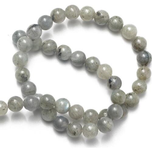 Wholesale Grey Labradorite Natural Stone Beads 4 6 8 10 12mm for Jewelry Making Round Loose Beads DIY Bracelet Necklace Earrings