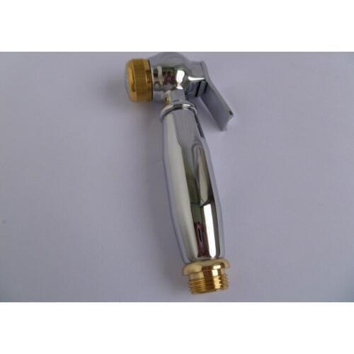 Full copper cobbler toilet spray gun portable nozzle wash ass clean body small spray gun holding gold shower