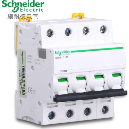 Schneider electric Mini Circuit Breaker iC65N 4p C type 1A 2A 4A 6A 10A 16A 20A 25A 32A 40A 50A 63A Circuit Breaker MCB