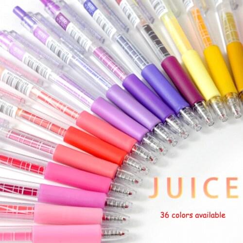 6 Color/Set Kawaii Colored Retractable Ballpoint Pens 0.5 mm for Journal Cute Stationery Gel Pen Set School&office Writing