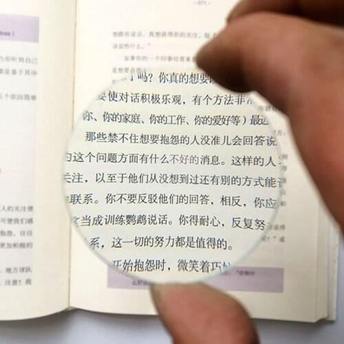 Clear Glass Desktop Magnifier DIY Projector Replace Lens Optics Education Double Convex Lens Biconvex Lens Portable Loupe Lens 1