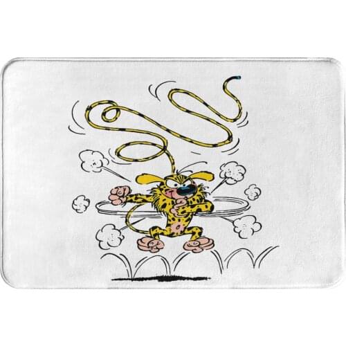 Gaston Lagaffe Comics Non-slip Doormat Marsupilami Angry Bath Bedroom Mat Outdoor Carpet Flannel Pattern Decor