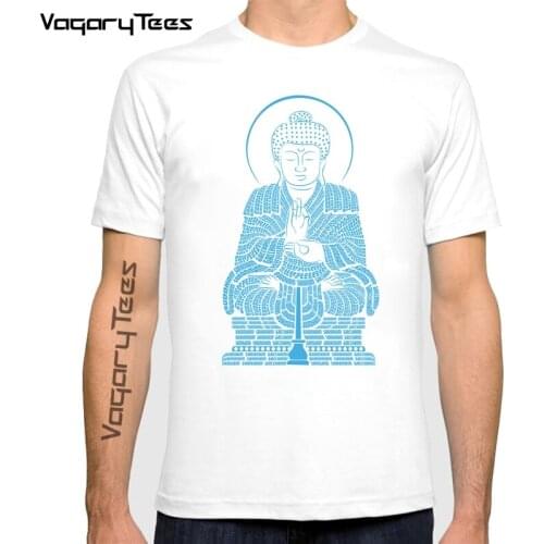 Vagarytees NEW Tops Tees summer short sleeve Be Free Buddha Tshirt men Comfortable Buddhism religious belief t shirt homme