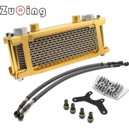 Motorcycle Oil Cooling Cooler Radiator Oil Cooler Set For 50cc 70cc 90cc 110cc 140cc 125cc Horizontal Engine Monkey Chinese Made