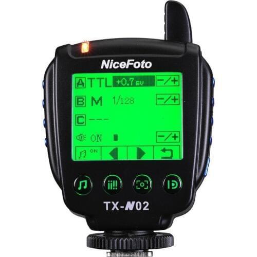 NiceFoto TTL transmitter TX-N02 for N6 N4 K6 K8 A4TTL A6TTL B4TTL C3TTL Wireless studio flash and Nikon Digital DSLR Camera