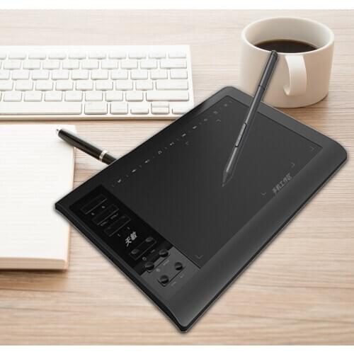 G10 10x6 inch Digital Tablet 8192 Levels Graphic Drawing Tablet with Battery-Free Passive Pen Digital Graphic Tablet for Drawing