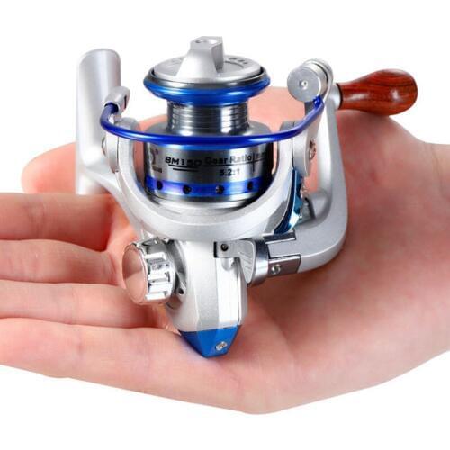 MINI Fishing Reel 500 Spinning Wheel 10 Bearings 5.5: 1 Metal Fish Reels Exquisite Spinning Reel Fishing Gear Outdoor Tools 150g